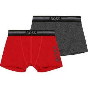 BOSS Kidswear Spodní prádlo tmavě šedá / červená / černá