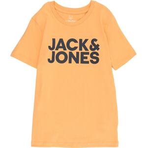 Jack & Jones Junior Tričko noční modrá / oranžová