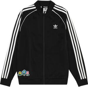 ADIDAS ORIGINALS Mikina světlemodrá / růžová / černá / bílá