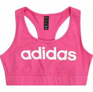 ADIDAS SPORTSWEAR Sportovní top tmavě růžová / bílá