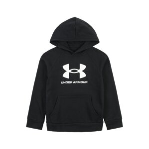 UNDER ARMOUR Sportsweatshirt 'Rival' černá / bílá