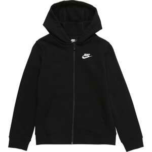 Mikina Nike Sportswear černá / bílá