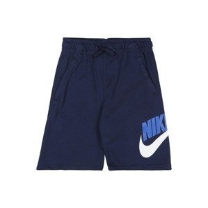 Kalhoty Nike Sportswear noční modrá / tmavě modrá / bílá