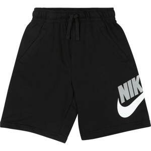 Kalhoty Nike Sportswear šedá / černá / bílá