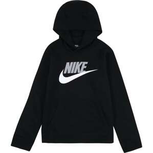 Mikina Nike Sportswear černá / bílá