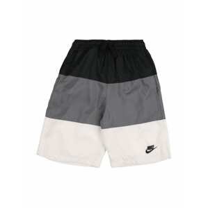 Kalhoty Nike Sportswear tmavě šedá / černá / bílá