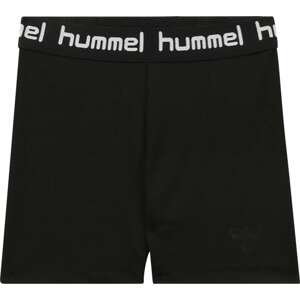 Sportovní kalhoty 'Tona' Hummel černá / bílá