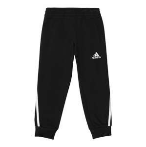 Sportovní kalhoty '3-Stripes Tapered ' ADIDAS SPORTSWEAR černá / bílá