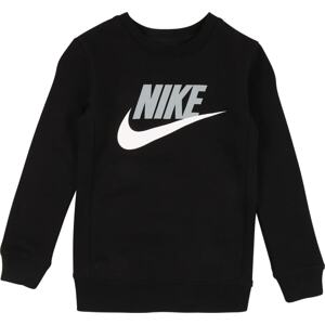 Mikina Nike Sportswear černá / bílá