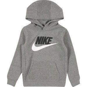 Mikina Nike Sportswear šedá / černá / bílá