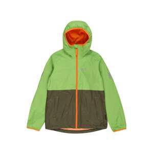 Outdoorová bunda 'Rainy Days' Jack Wolfskin khaki / tmavě zelená / oranžová