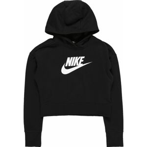 Mikina Nike Sportswear černá / bílá