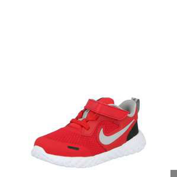 Sportovní boty 'Revolution 5' Nike světle šedá / ohnivá červená / černá