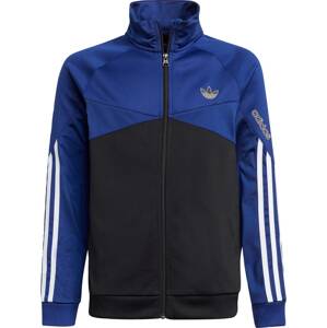 Přechodná bunda adidas Originals modrá / černá / bílá