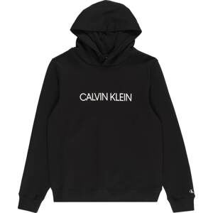 Mikina Calvin Klein Jeans černá / bílá