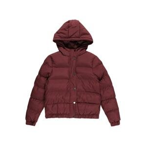 Zimní bunda Urban Classics Kids červená třešeň