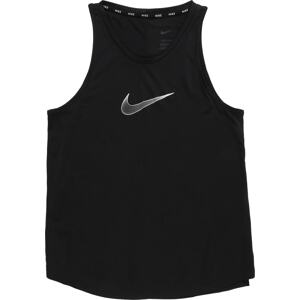 Sportovní top Nike černá / bílá