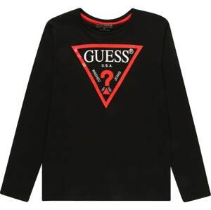 Tričko Guess červená / černá / bílá