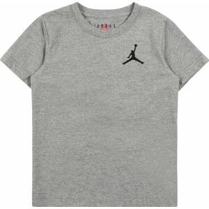 Tričko Jordan šedý melír / černá