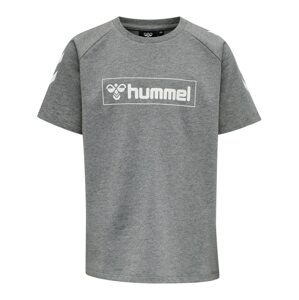 Funkční tričko Hummel šedý melír / bílá