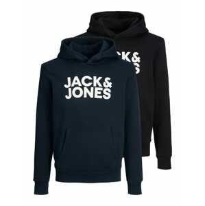 Mikina Jack & Jones Junior námořnická modř / černá / bílá