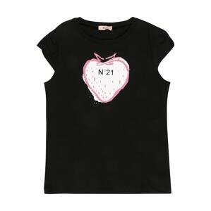 Tričko N°21 růžová / černá / bílá
