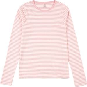 Tričko KIDS ONLY světle růžová / bílá