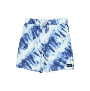 Plavecké šortky Abercrombie & Fitch modrá / světlemodrá / bílá