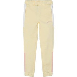 Kalhoty 'DRINT' name it pastelově žlutá / světle růžová / bílá