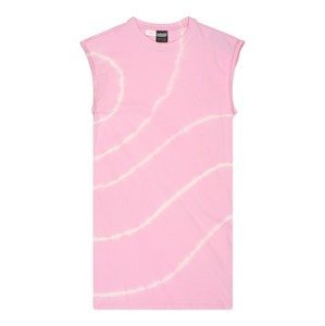 Šaty Urban Classics pink / bílá