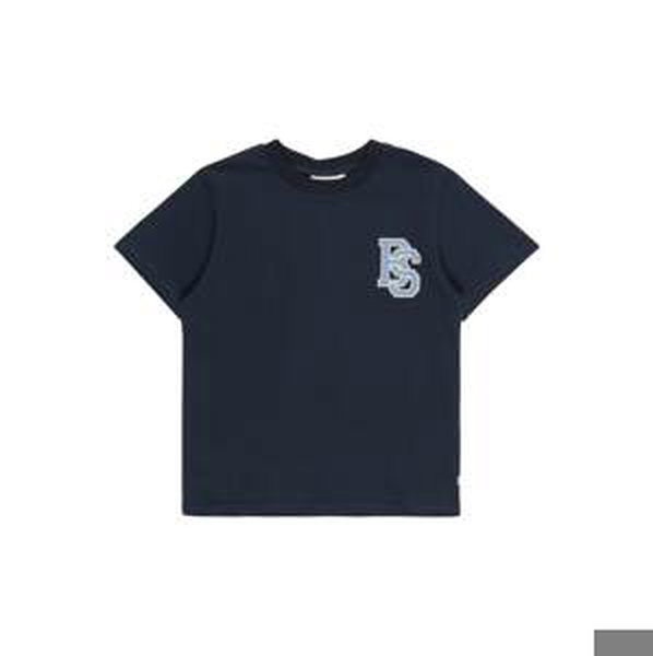 Tričko 'Charles' GRUNT béžová / námořnická modř / kouřově modrá