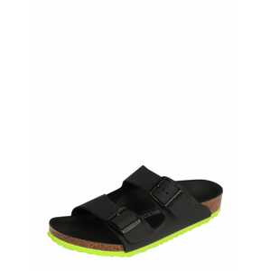 Otevřená obuv Birkenstock svítivě zelená / černá