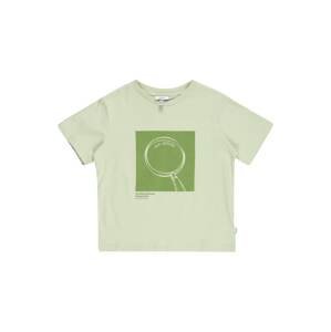 Tričko 'Spruce' KNOT zelená / pastelově zelená / bílá