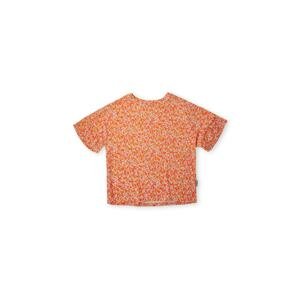 Tričko O'Neill fialová / oranžová / mandarinkoná / bílá