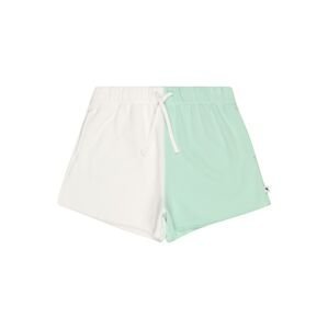 Kalhoty Abercrombie & Fitch pastelově zelená / barva bílé vlny
