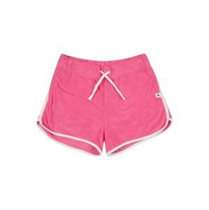 Kalhoty Abercrombie & Fitch pink / bílá