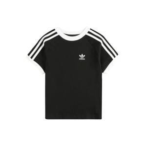 Tričko 'Adicolor 3-Stripes' adidas Originals černá / bílá