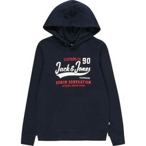 Mikina Jack & Jones Junior tmavě modrá / červená / bílá