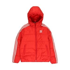 Zimní bunda 'Adicolor' adidas Originals červená / bílá