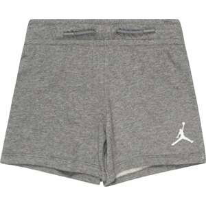 Kalhoty Jordan šedý melír / bílá