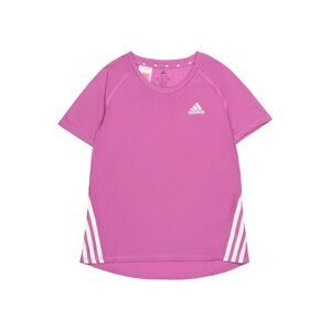 Funkční tričko 'Aeroready 3-Stripes' ADIDAS SPORTSWEAR světle fialová / bílá