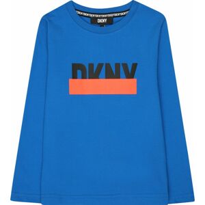 Tričko DKNY světlemodrá / oranžová / černá