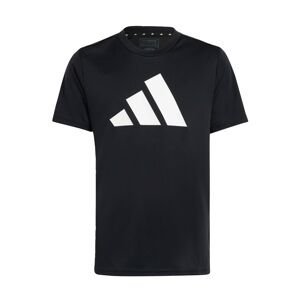 Funkční tričko 'Train Essentials Aeroready Logo -Fit' ADIDAS SPORTSWEAR černá / bílá