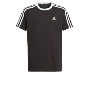 Funkční tričko 'Essentials 3-Stripes Loose Fit friend' ADIDAS SPORTSWEAR černá / bílá