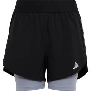 Sportovní kalhoty 'Two-In-One Aeroready ' ADIDAS SPORTSWEAR šedá / černá / bílá