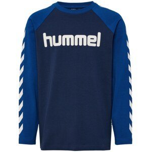 Funkční tričko Hummel modrá / námořnická modř / bílá