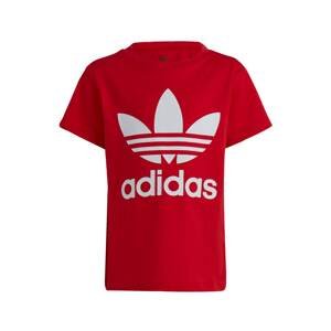 Tričko 'Adicolor Trefoil' adidas Originals červená / bílá