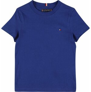 Tričko Tommy Hilfiger sépiová / červená / bílá