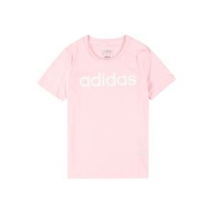 Funkční tričko 'Essentials' ADIDAS SPORTSWEAR růžová / bílá