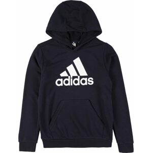 Sportovní mikina 'Big Logo Essentials ' ADIDAS SPORTSWEAR noční modrá / bílá